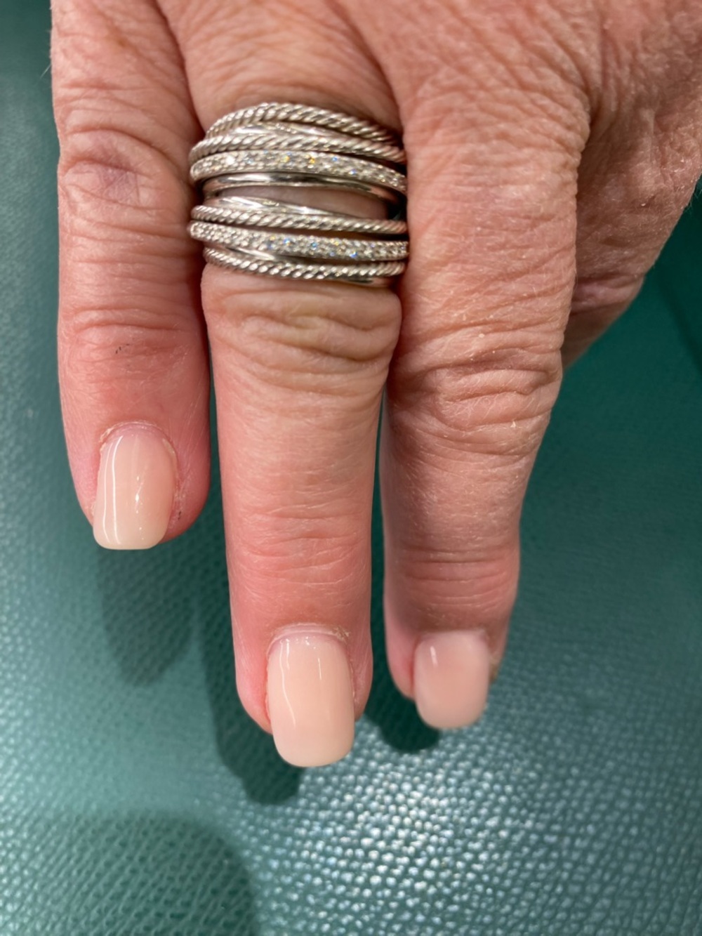 David Yurman
Crossover Wide Ring with Diamonds and Silver, 18mm - Picture 3 of 14